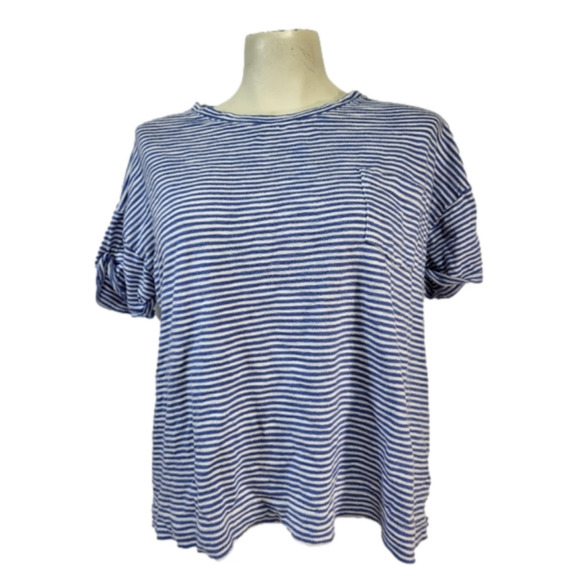 Vineyard Vines Blue & White Stripped Tee - Picture 1 of 6